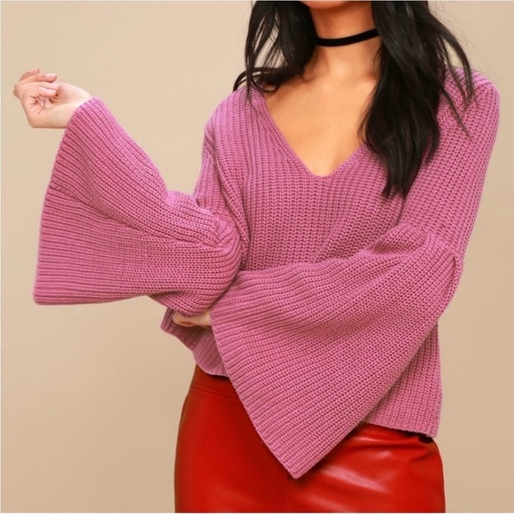 Free People Damsel Rose Bell Sleeve Sweater - Picture 8 of 8